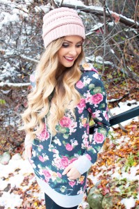 floral hoodie