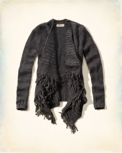 holister fringe blanket sweater