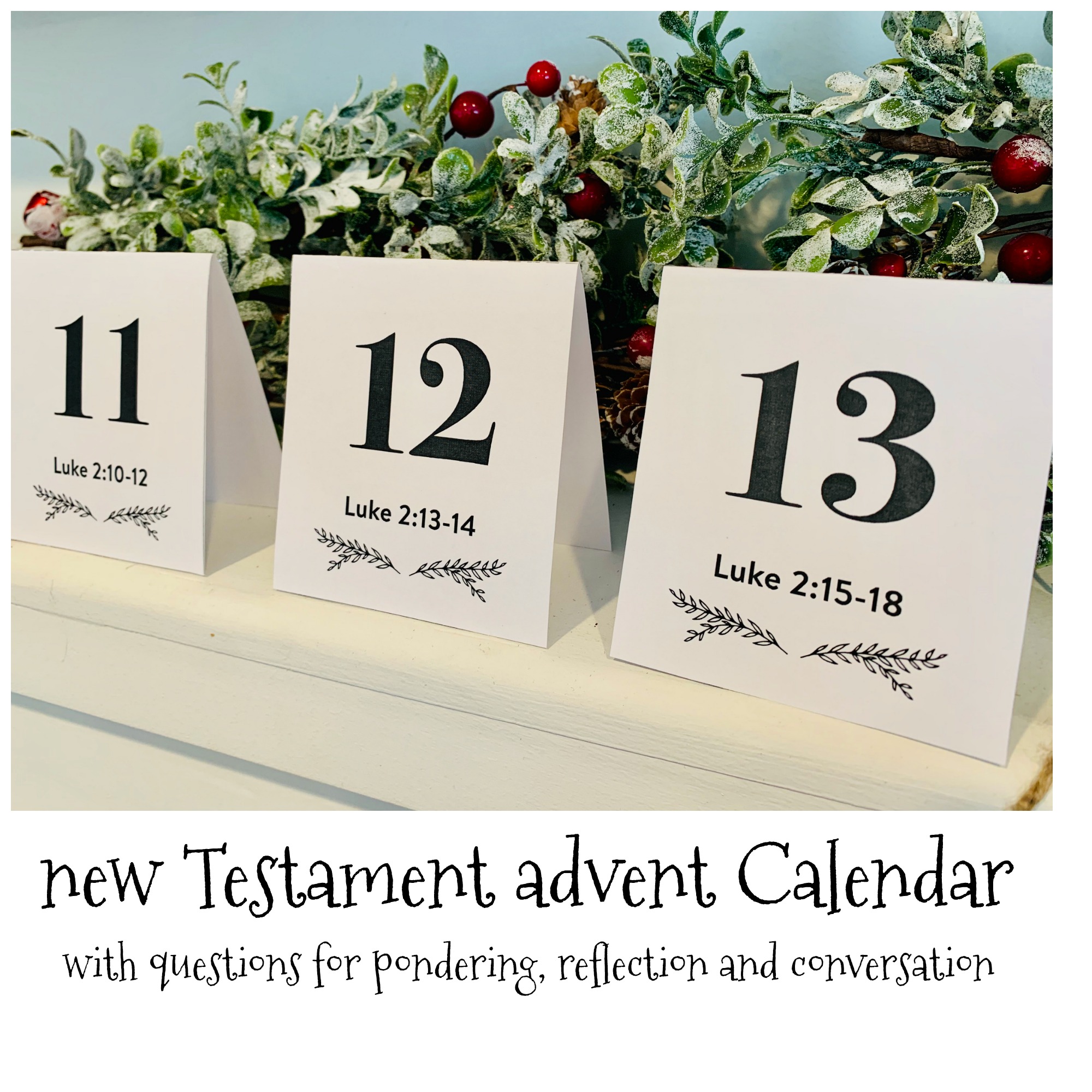 A New Testament Advent Calendar with Questions for Pondering and