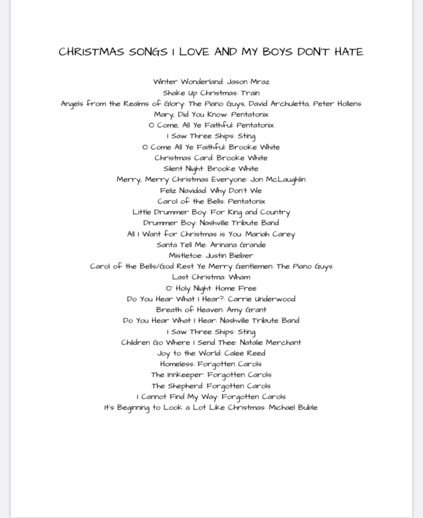 Winter and Christmas Concert Songs that Don't Make Me Want to Rip