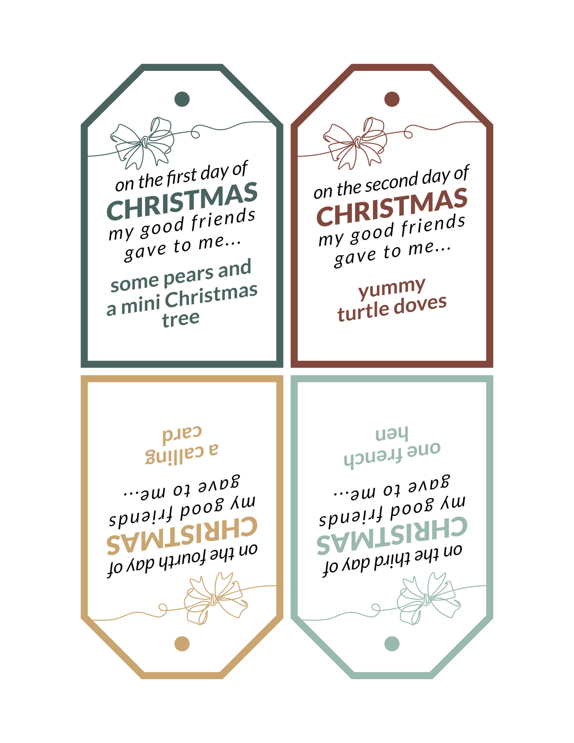 Free Printable Gift Tags Perfect for Christmas - Twelve On Main