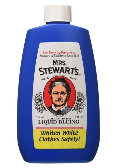 6 Pack of Mrs. Stewart's Concentrated Liquid Bluing, Non Toxic Laundry Whitener, 8-Ounce Bottle