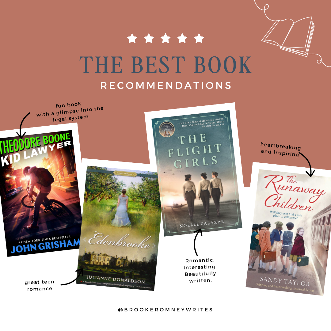 Best books for kids and adults, including a romance book for teens. 